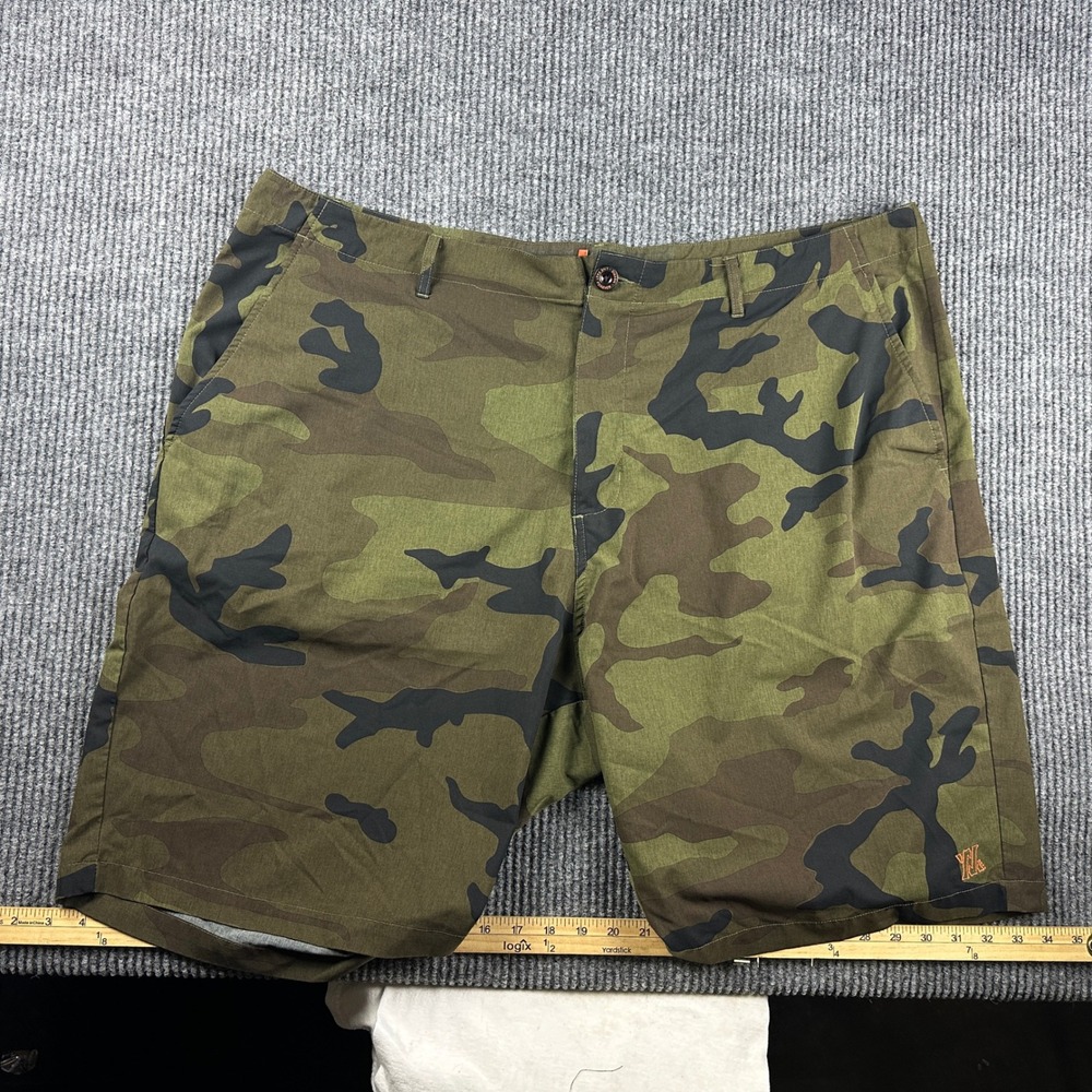 Dixxon Camo Hybrid Shorts Mens 46 Woodland Camouflage Live Fast Forever Ripstop